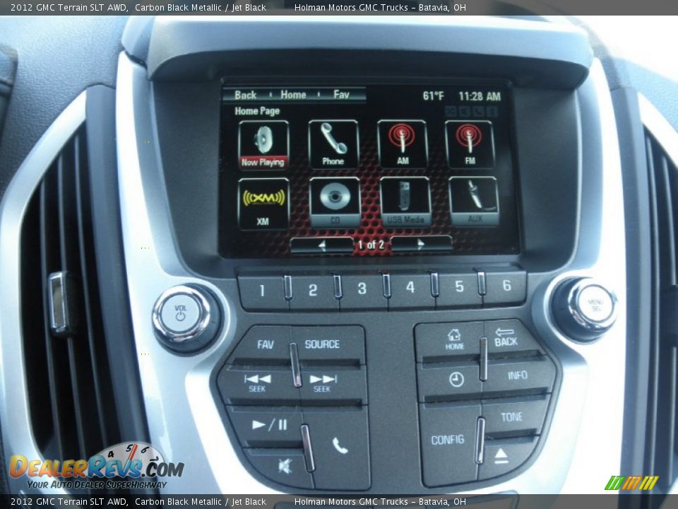2012 GMC Terrain SLT AWD Carbon Black Metallic / Jet Black Photo #9