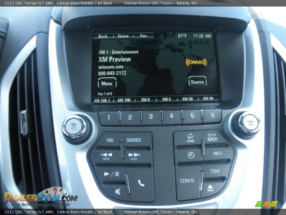 2012 GMC Terrain SLT AWD Carbon Black Metallic / Jet Black Photo #10