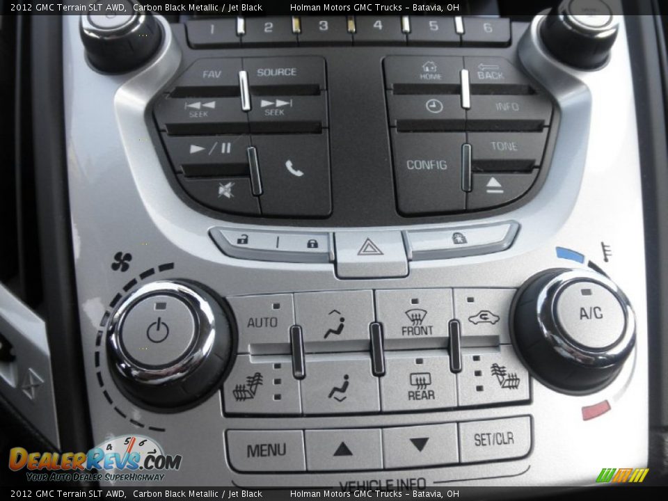 2012 GMC Terrain SLT AWD Carbon Black Metallic / Jet Black Photo #12