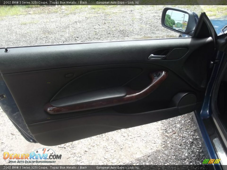 2002 BMW 3 Series 325i Coupe Topaz Blue Metallic / Black Photo #8