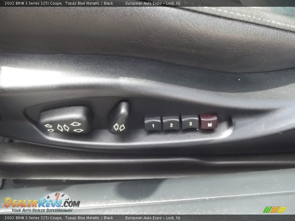 2002 BMW 3 Series 325i Coupe Topaz Blue Metallic / Black Photo #10