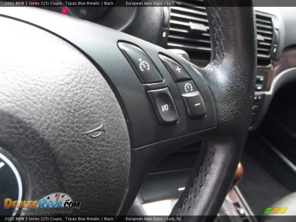 2002 BMW 3 Series 325i Coupe Topaz Blue Metallic / Black Photo #13