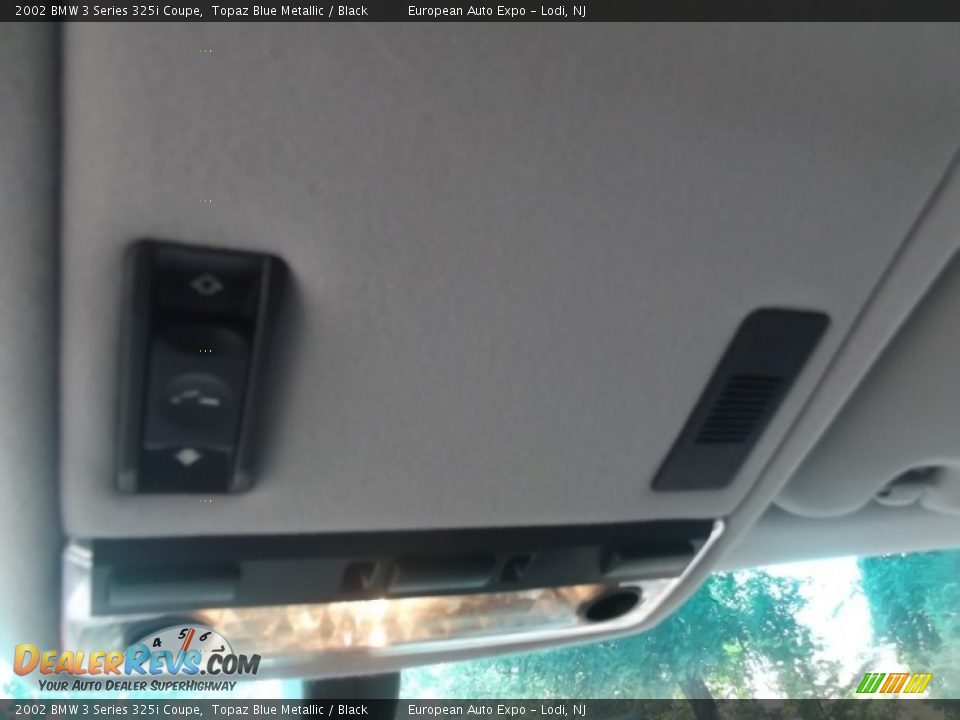 2002 BMW 3 Series 325i Coupe Topaz Blue Metallic / Black Photo #18