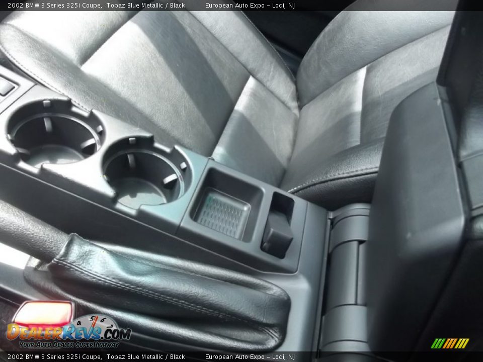 2002 BMW 3 Series 325i Coupe Topaz Blue Metallic / Black Photo #19