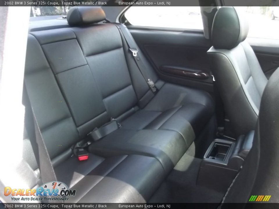 2002 BMW 3 Series 325i Coupe Topaz Blue Metallic / Black Photo #27