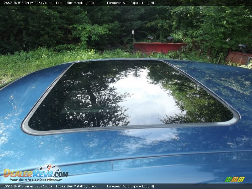 2002 BMW 3 Series 325i Coupe Topaz Blue Metallic / Black Photo #30