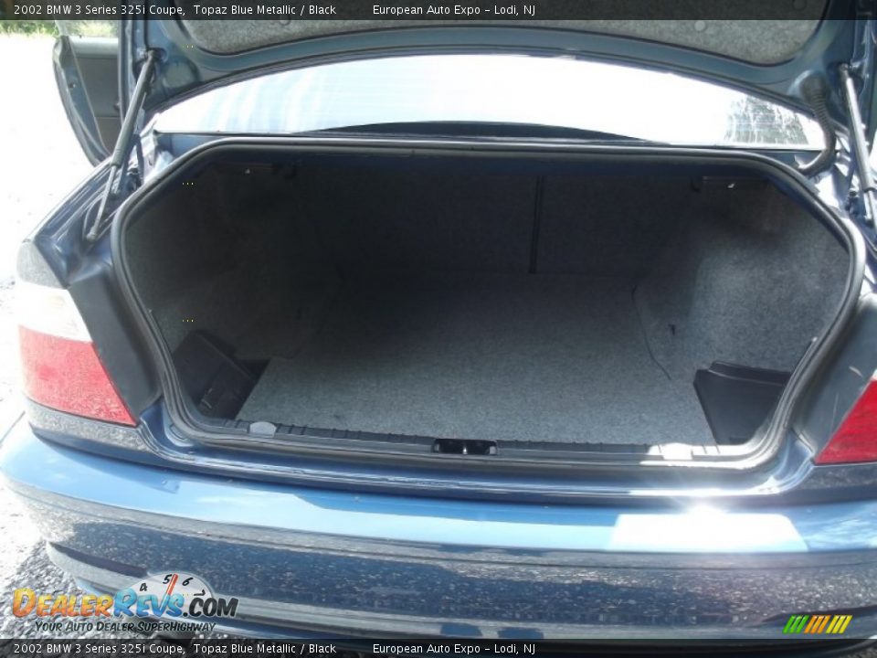 2002 BMW 3 Series 325i Coupe Topaz Blue Metallic / Black Photo #31