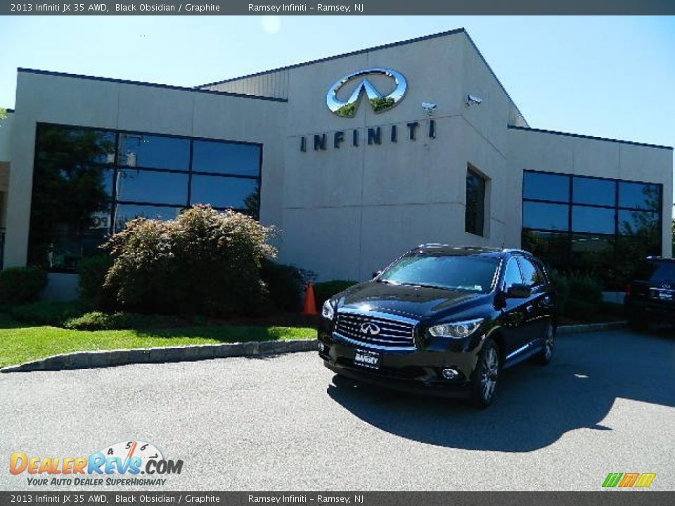 2013 Infiniti JX 35 AWD Black Obsidian / Graphite Photo #1