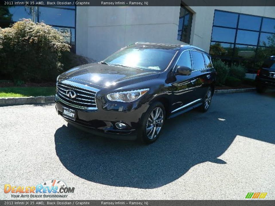 2013 Infiniti JX 35 AWD Black Obsidian / Graphite Photo #3