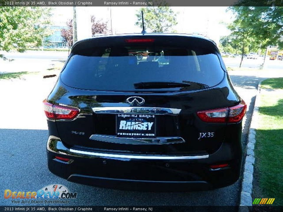 2013 Infiniti JX 35 AWD Black Obsidian / Graphite Photo #6