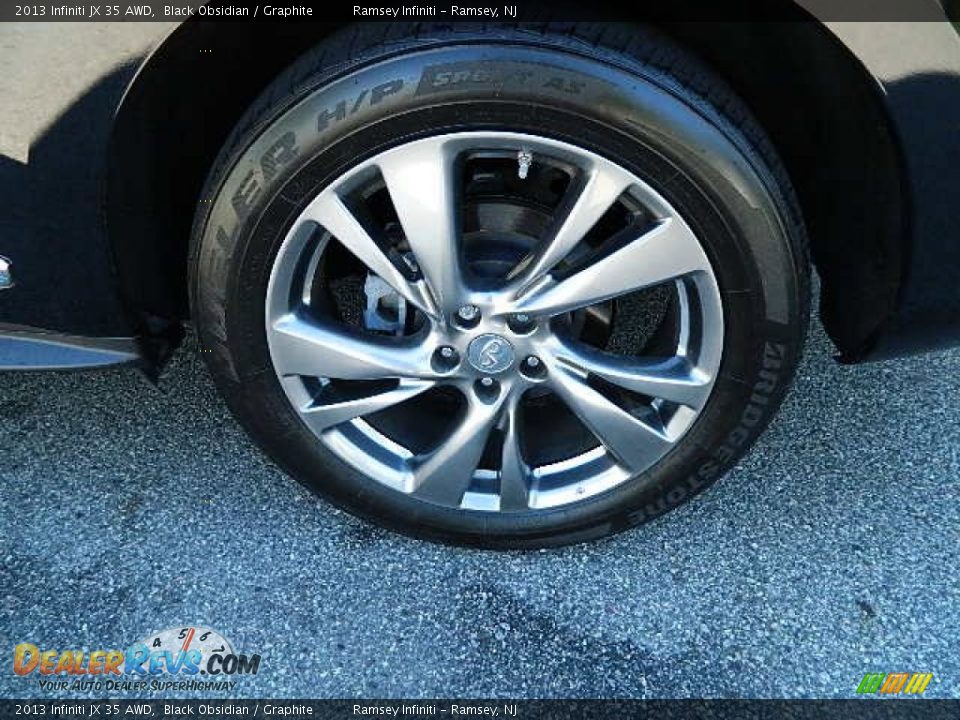 2013 Infiniti JX 35 AWD Black Obsidian / Graphite Photo #7