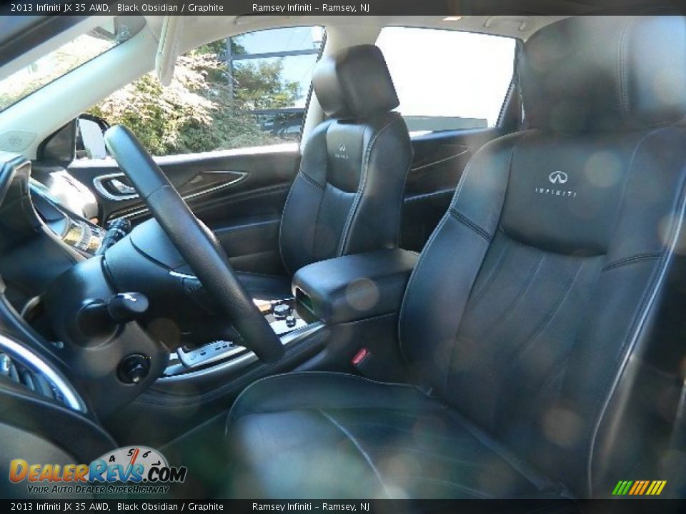 2013 Infiniti JX 35 AWD Black Obsidian / Graphite Photo #8