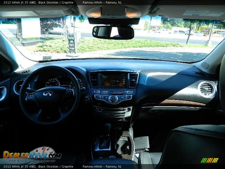 2013 Infiniti JX 35 AWD Black Obsidian / Graphite Photo #17