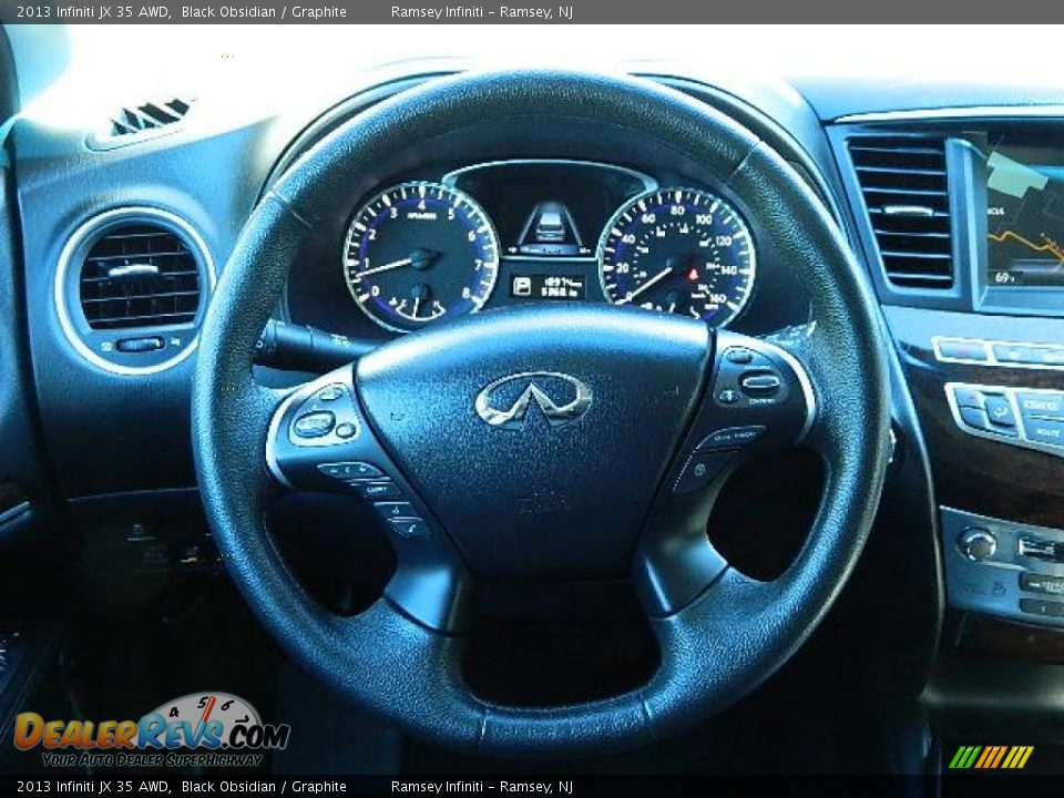 2013 Infiniti JX 35 AWD Black Obsidian / Graphite Photo #18