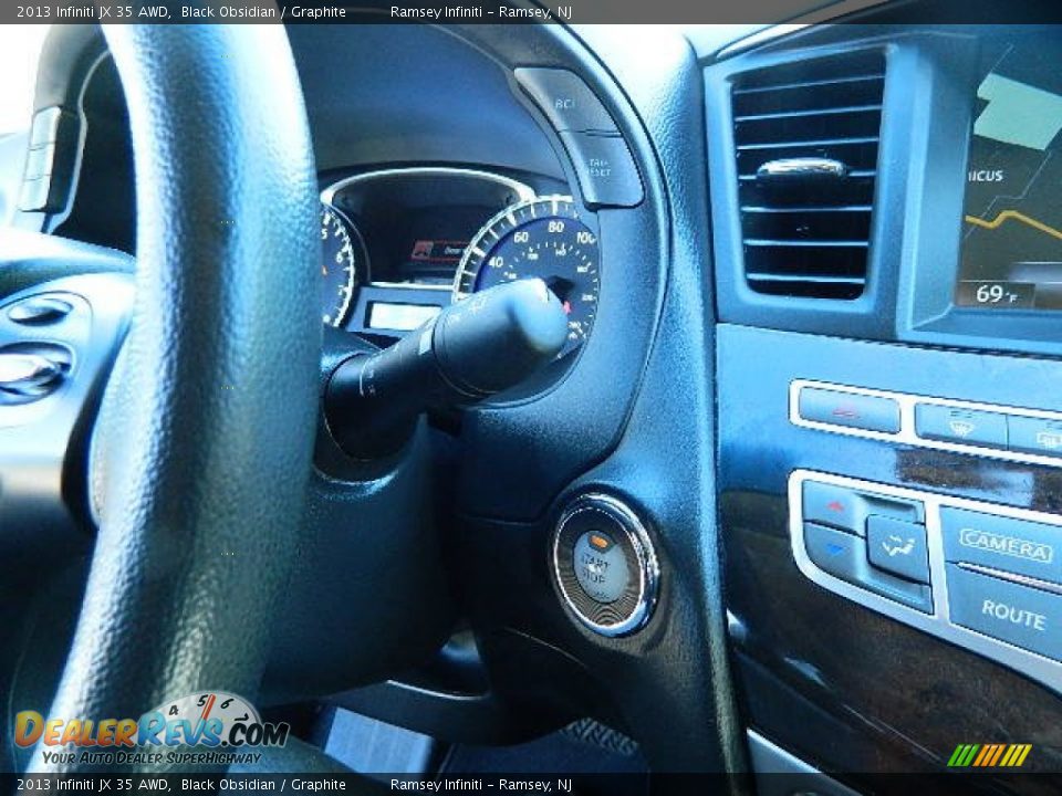 2013 Infiniti JX 35 AWD Black Obsidian / Graphite Photo #19