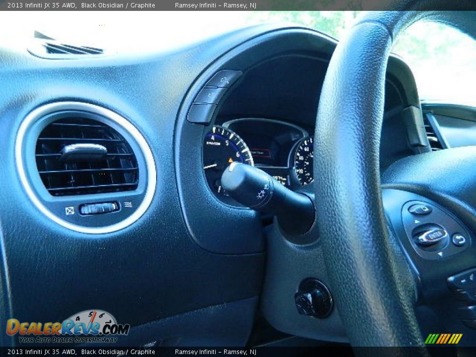 2013 Infiniti JX 35 AWD Black Obsidian / Graphite Photo #20