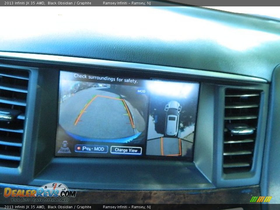 2013 Infiniti JX 35 AWD Black Obsidian / Graphite Photo #24