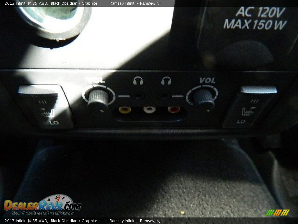 2013 Infiniti JX 35 AWD Black Obsidian / Graphite Photo #28