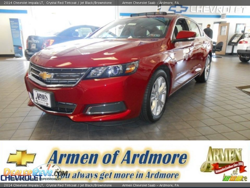 2014 Chevrolet Impala LT Crystal Red Tintcoat / Jet Black/Brownstone Photo #1