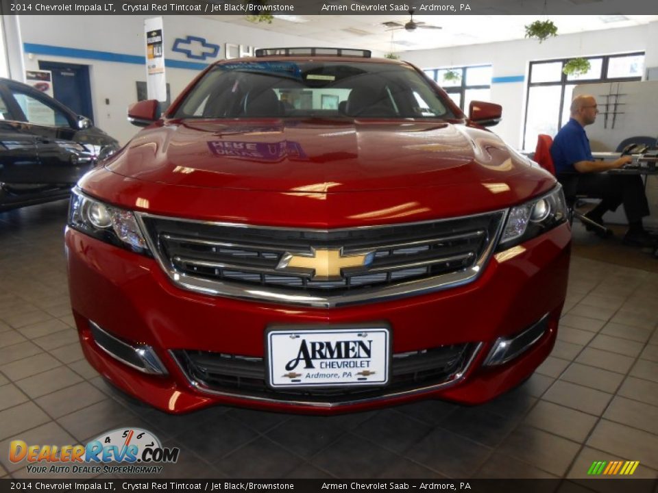 2014 Chevrolet Impala LT Crystal Red Tintcoat / Jet Black/Brownstone Photo #2