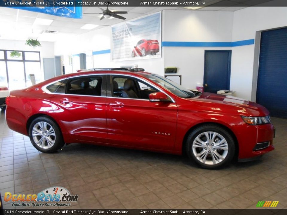 2014 Chevrolet Impala LT Crystal Red Tintcoat / Jet Black/Brownstone Photo #4