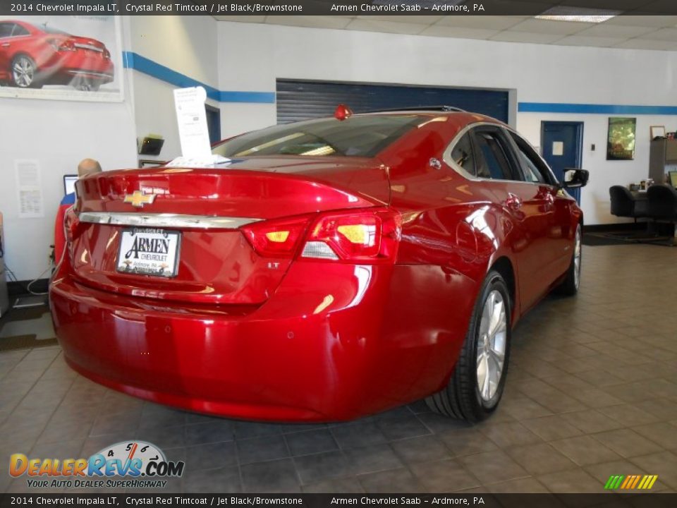2014 Chevrolet Impala LT Crystal Red Tintcoat / Jet Black/Brownstone Photo #5