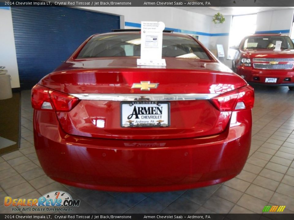 2014 Chevrolet Impala LT Crystal Red Tintcoat / Jet Black/Brownstone Photo #6