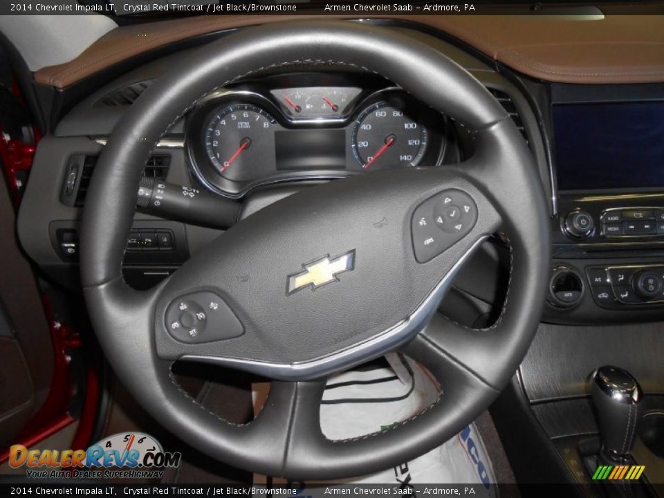 2014 Chevrolet Impala LT Crystal Red Tintcoat / Jet Black/Brownstone Photo #13