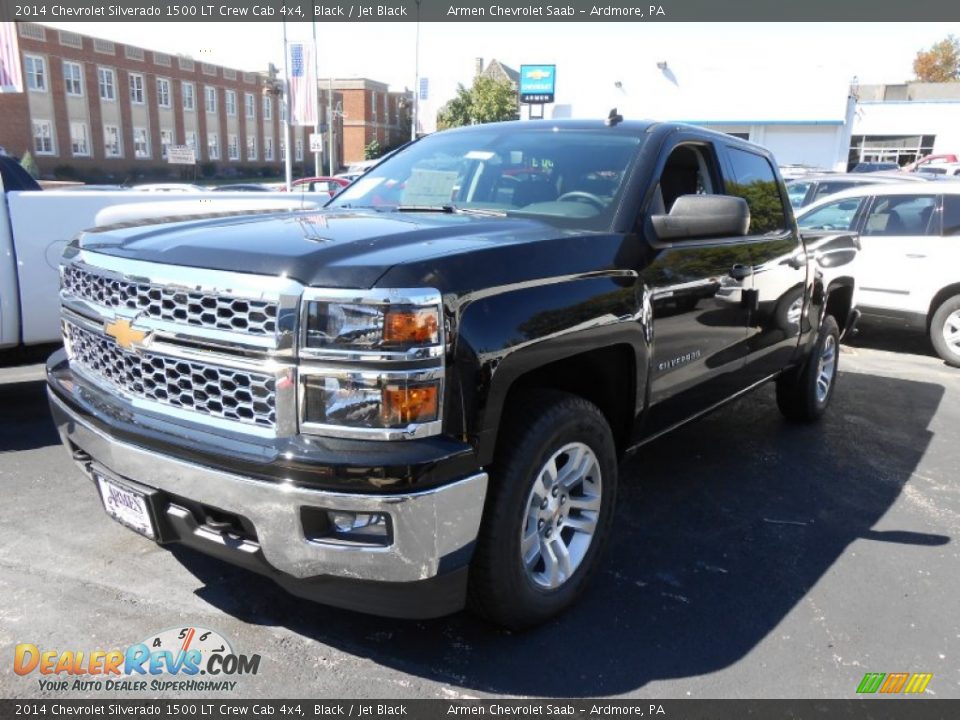 2014 Chevrolet Silverado 1500 LT Crew Cab 4x4 Black / Jet Black Photo #3