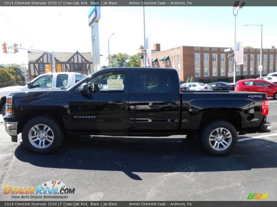 2014 Chevrolet Silverado 1500 LT Crew Cab 4x4 Black / Jet Black Photo #4