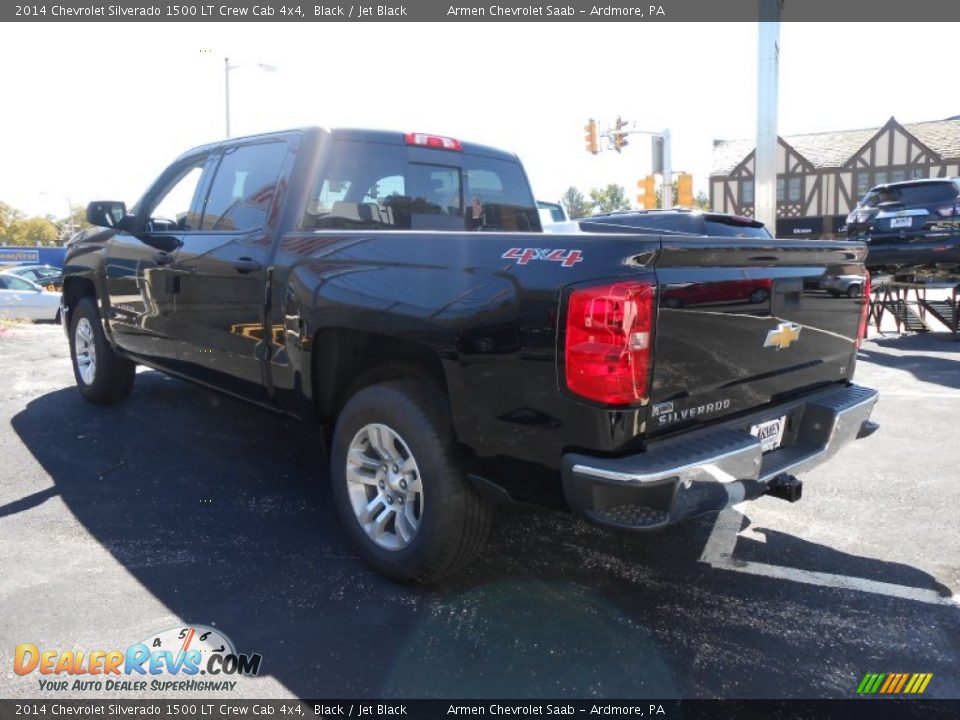 2014 Chevrolet Silverado 1500 LT Crew Cab 4x4 Black / Jet Black Photo #5