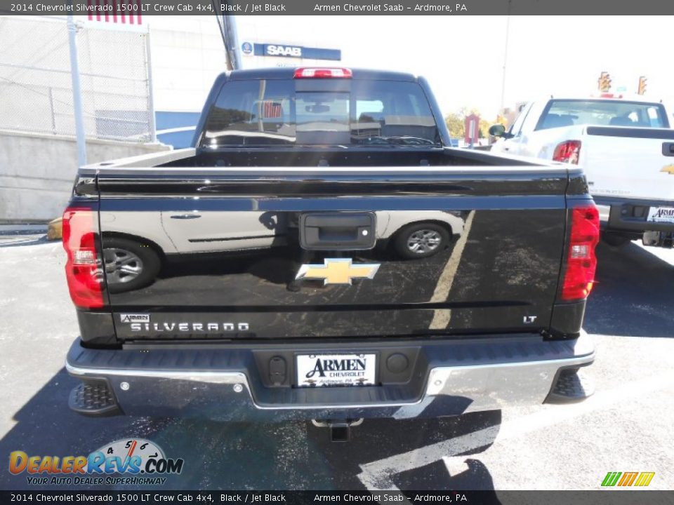 2014 Chevrolet Silverado 1500 LT Crew Cab 4x4 Black / Jet Black Photo #6