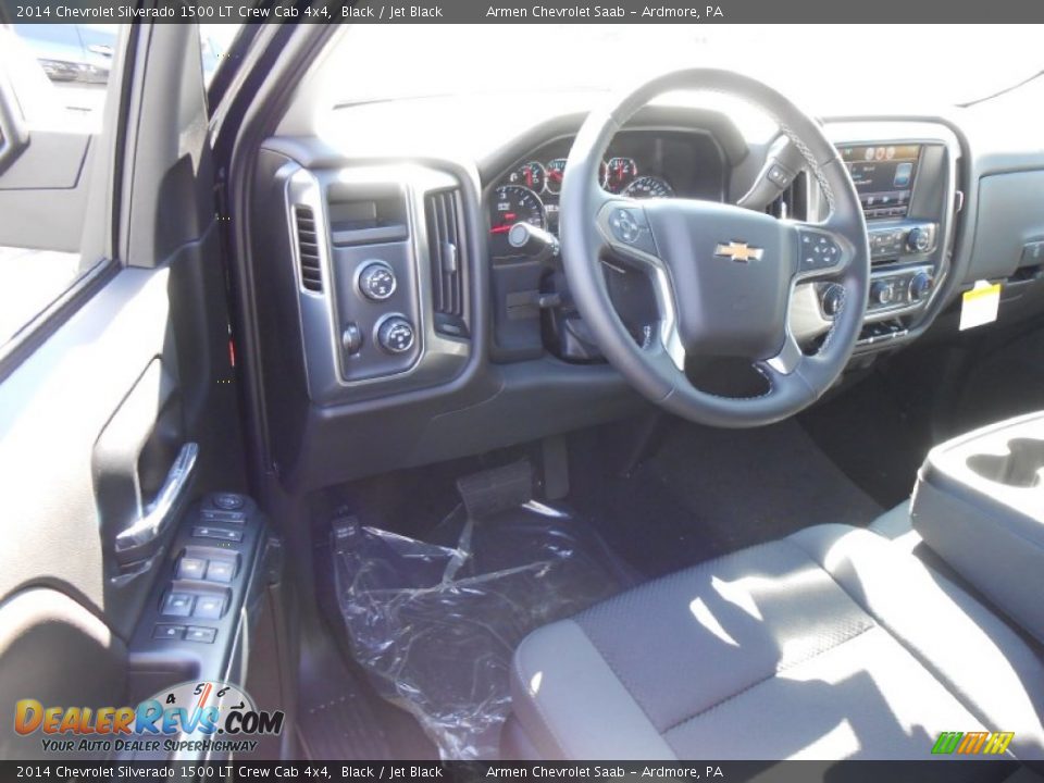 2014 Chevrolet Silverado 1500 LT Crew Cab 4x4 Black / Jet Black Photo #7