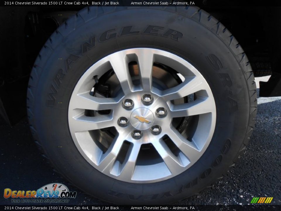 2014 Chevrolet Silverado 1500 LT Crew Cab 4x4 Black / Jet Black Photo #11