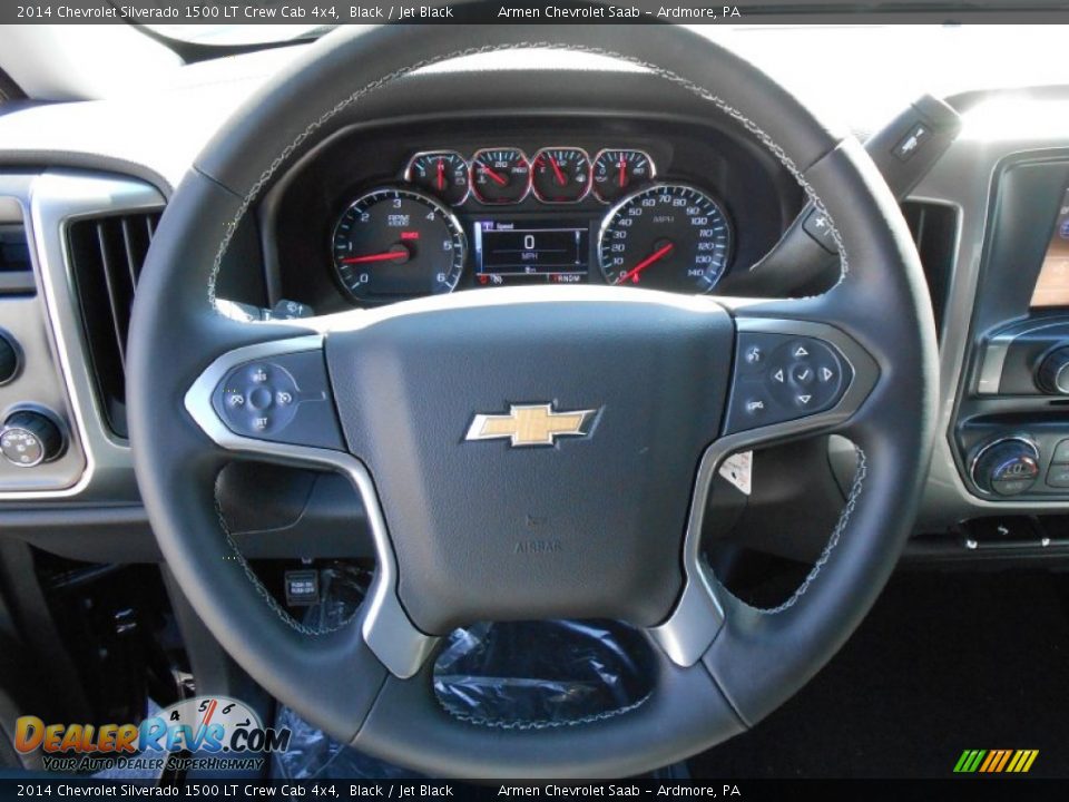 2014 Chevrolet Silverado 1500 LT Crew Cab 4x4 Black / Jet Black Photo #13