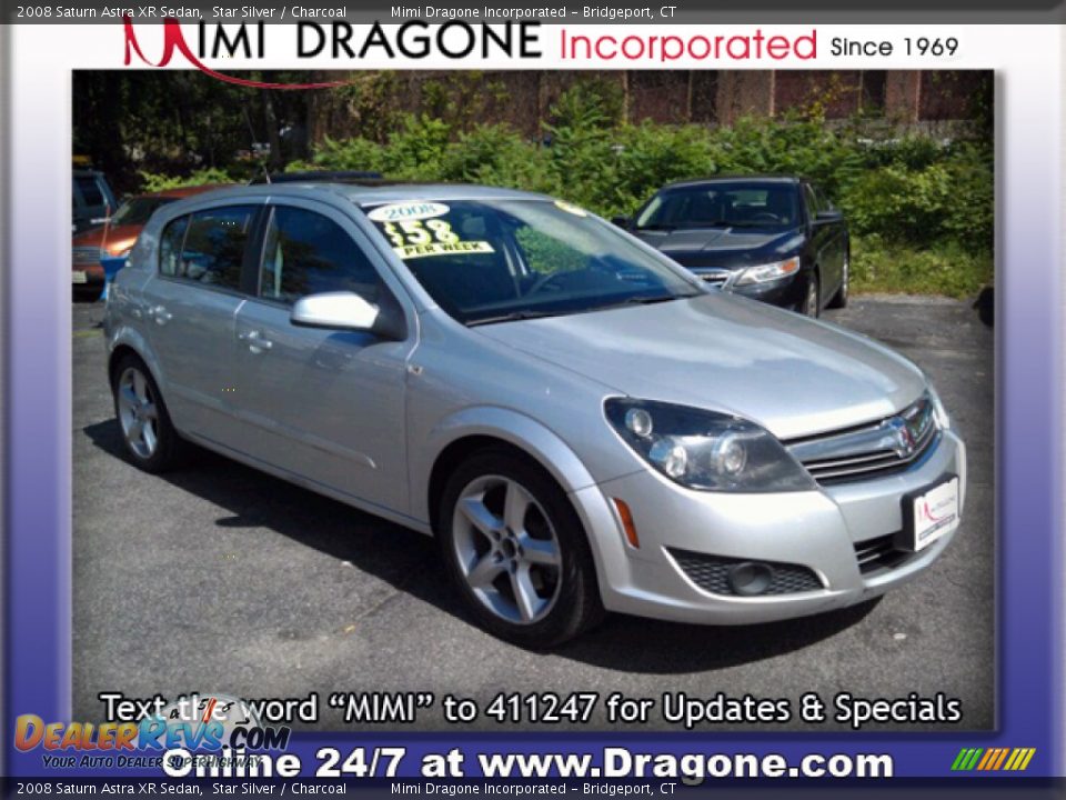 2008 Saturn Astra XR Sedan Star Silver / Charcoal Photo #4