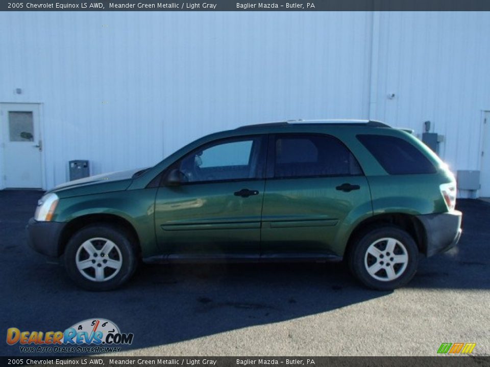 2005 Chevrolet Equinox LS AWD Meander Green Metallic / Light Gray Photo #1