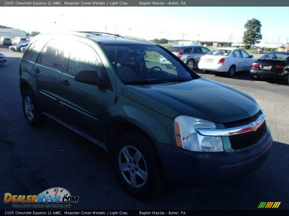 2005 Chevrolet Equinox LS AWD Meander Green Metallic / Light Gray Photo #4