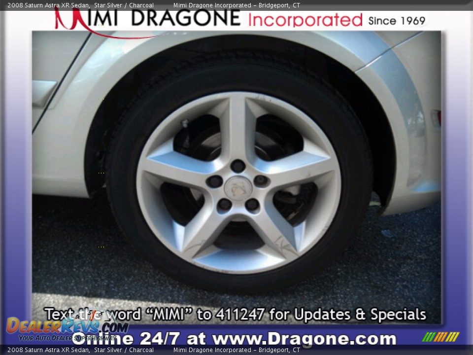 2008 Saturn Astra XR Sedan Star Silver / Charcoal Photo #9