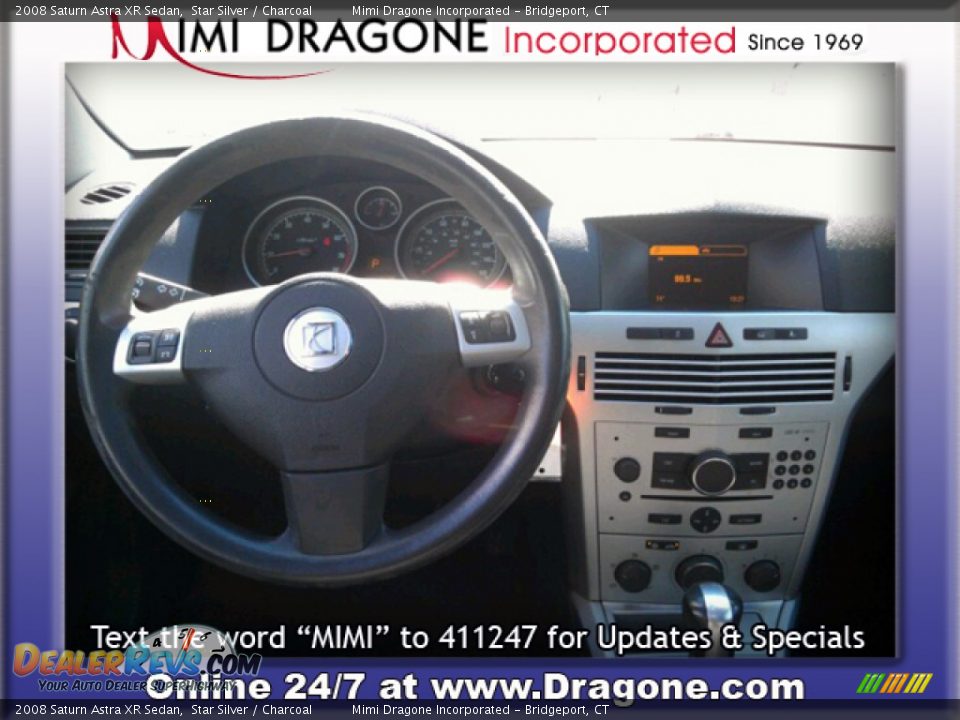 2008 Saturn Astra XR Sedan Star Silver / Charcoal Photo #12