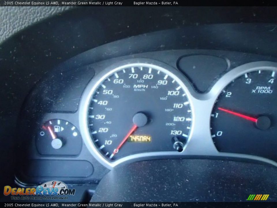 2005 Chevrolet Equinox LS AWD Meander Green Metallic / Light Gray Photo #14