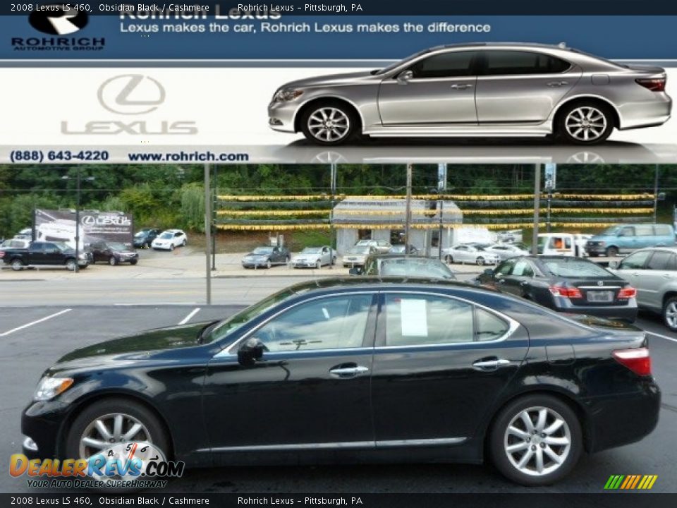 2008 Lexus LS 460 Obsidian Black / Cashmere Photo #1