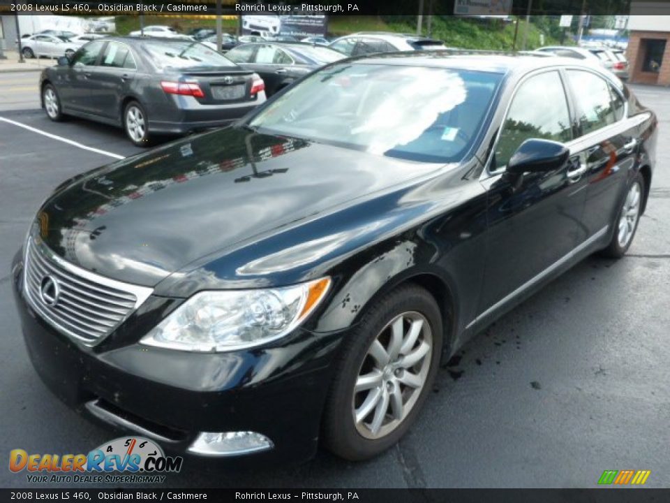 2008 Lexus LS 460 Obsidian Black / Cashmere Photo #2