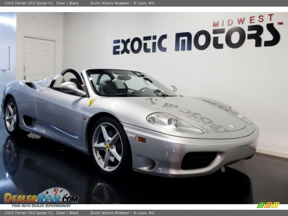 2002 Ferrari 360 Spider F1 Silver / Black Photo #3