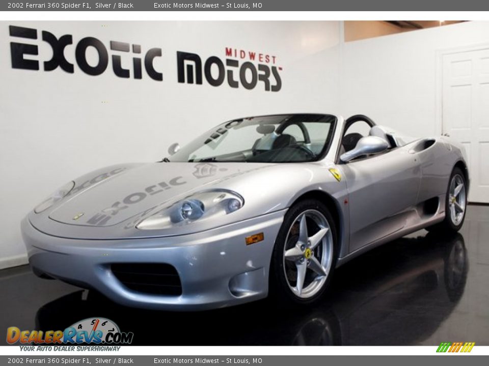 2002 Ferrari 360 Spider F1 Silver / Black Photo #4