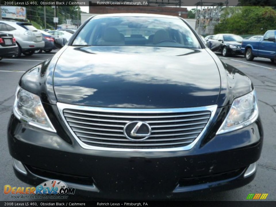 2008 Lexus LS 460 Obsidian Black / Cashmere Photo #13