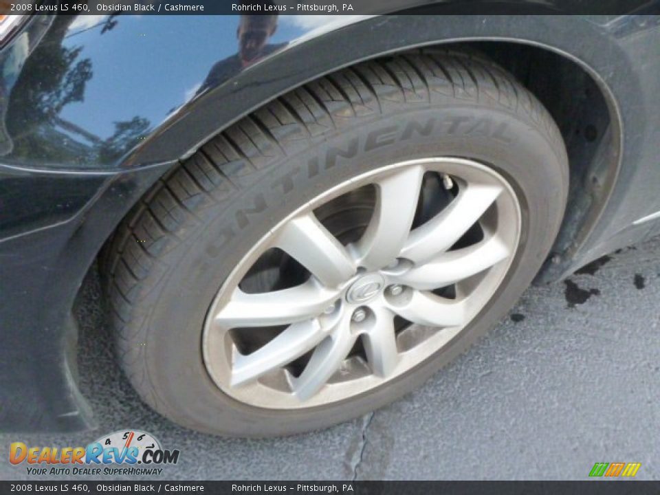 2008 Lexus LS 460 Obsidian Black / Cashmere Photo #14