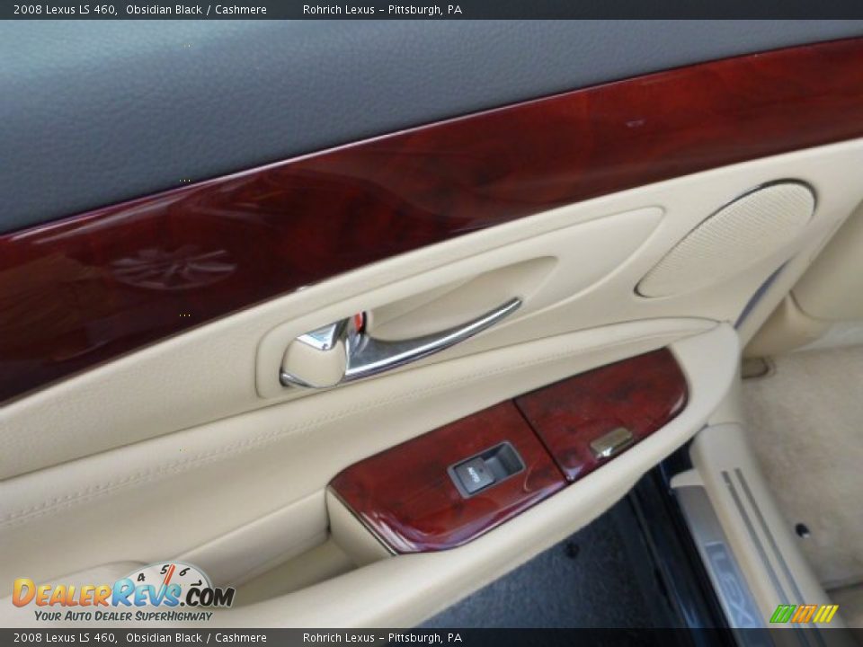 2008 Lexus LS 460 Obsidian Black / Cashmere Photo #15