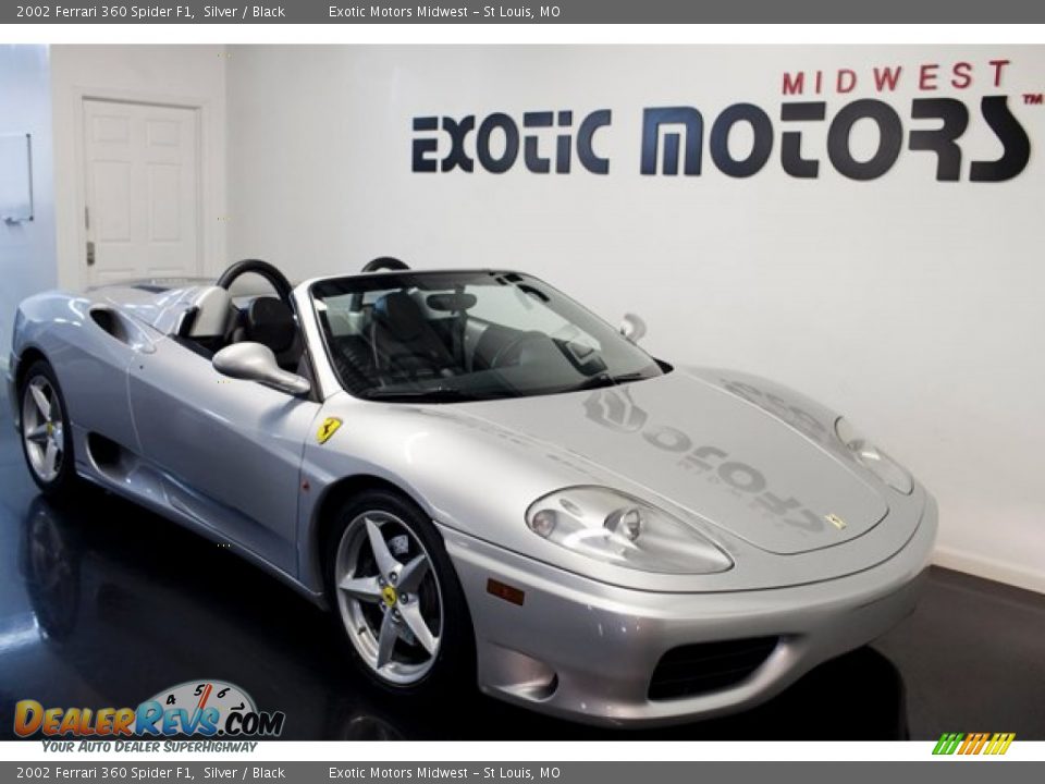 2002 Ferrari 360 Spider F1 Silver / Black Photo #10