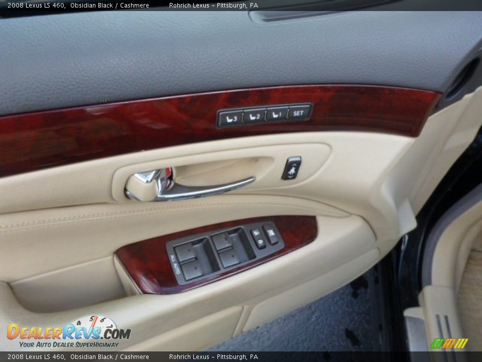 2008 Lexus LS 460 Obsidian Black / Cashmere Photo #16